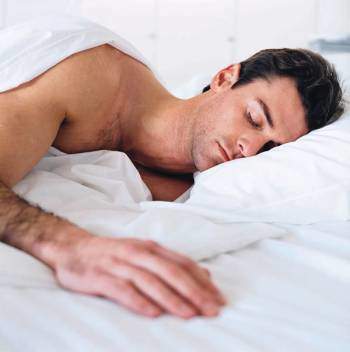 bodybuilder sleeping